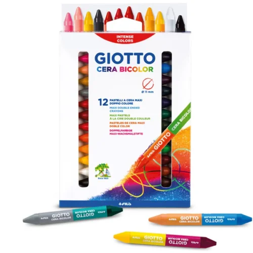 Bicolor Crayons 12s
