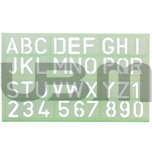 Stencil Alphabetic Scale