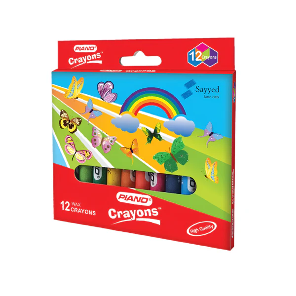 Piano Small Crayons 12s