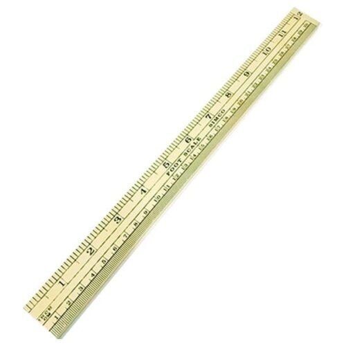 Wooden Ruler 12"