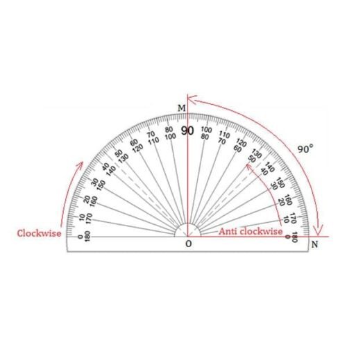 D Half 8" Protractor
