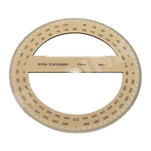 Round D Protractor 360°